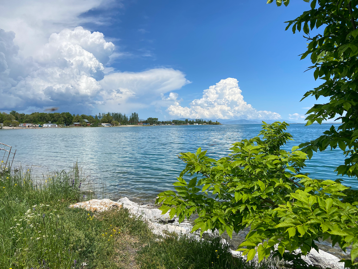 Lake Sevan — third view of the lake and surrounding hills
